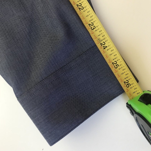 Calvin Klein Steel Non Iron Smoky Blue Long Sleeve - Picture 2 of 7